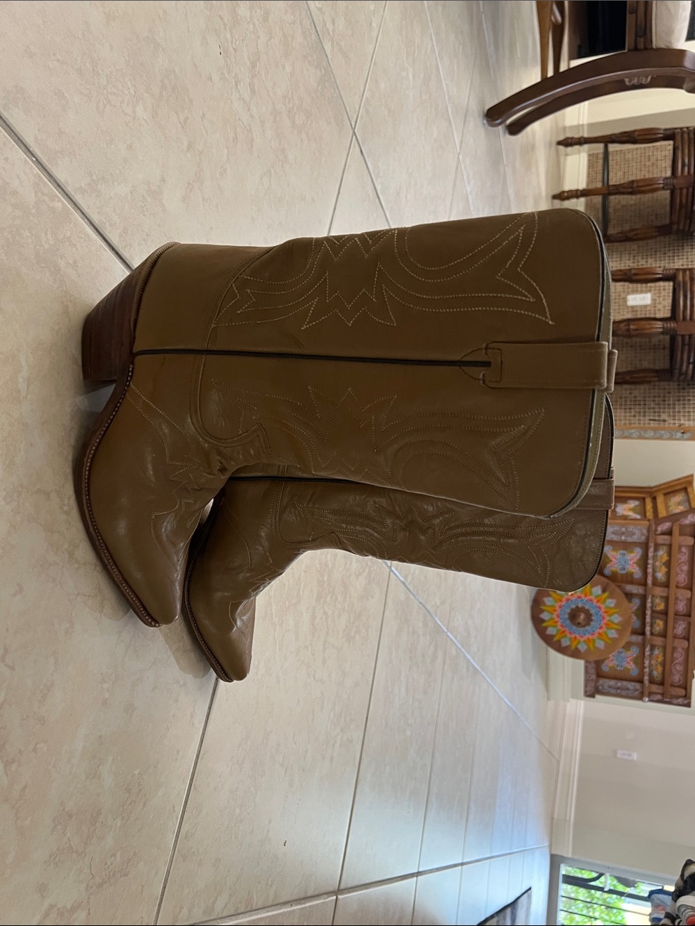 7 Léguas all leather mens cowboy boot